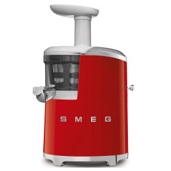 Сокоизстисквачка Smeg SJF01RDEU, 150W, 500 мл, Обратно въртене, Контейнер за отпадъци 1.6 л, Червен
