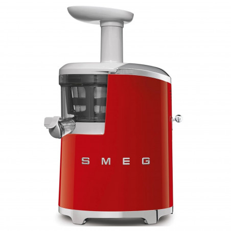 Сокоизстисквачка Smeg SJF01RDEU, 150W, 500 мл, Обратно въртене, Контейнер за отпадъци 1.6 л, Червен