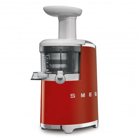 Сокоизстисквачка Smeg SJF01RDEU, 150W, 500 мл, Обратно въртене, Контейнер за отпадъци 1.6 л, Червен