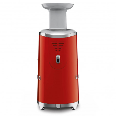 Сокоизстисквачка Smeg SJF01RDEU, 150W, 500 мл, Обратно въртене, Контейнер за отпадъци 1.6 л, Червен