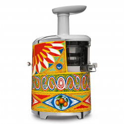 Сокоизстисквачка Smeg Dolce & Gabbana SJF01DGEU, 150W, 500 мл, Обратно въртене, Контейнер за отпадъци 1.6 л, Многоцветен