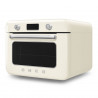Мини фурна с комбинирана пара Smeg COF01CREU, 1800 W, 10 функции, LCD дисплей, 40-230C, Крем