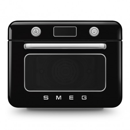 Мини фурна с комбинирана пара Smeg COF01BLEU, 1800 W, 10 функции, LCD дисплей, 40-230C, Черна