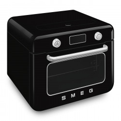 Мини фурна с комбинирана пара Smeg COF01BLEU, 1800 W, 10 функции, LCD дисплей, 40-230C, Черна