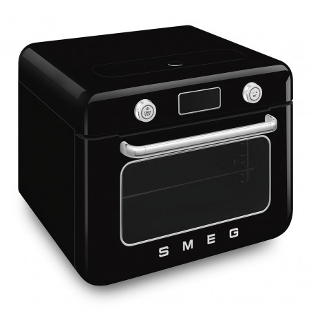 Мини фурна с комбинирана пара Smeg COF01BLEU, 1800 W, 10 функции, LCD дисплей, 40-230C, Черна