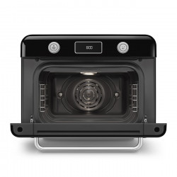 Мини фурна с комбинирана пара Smeg COF01BLEU, 1800 W, 10 функции, LCD дисплей, 40-230C, Черна