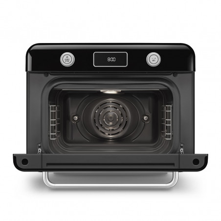 Мини фурна с комбинирана пара Smeg COF01BLEU, 1800 W, 10 функции, LCD дисплей, 40-230C, Черна
