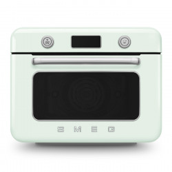Мини фурна с комбинирана пара Smeg COF01PGEU, 1800 W, 10 функции, LCD дисплей, 40-230C, Пастелно зелена