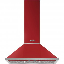 Абсорбатор SMEG Portofino KPF9RD, 275W, А+, 781 м3/ч, 3 скорости, 3 филтъра, Антивъзвръщателен клапан, Инокс, LED, Червен