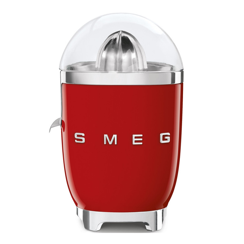 Електрическа цитрус преса Smeg CJF11RDEU, 70 W, Антикапкова система, Противоплъзгаща се основа, Червен