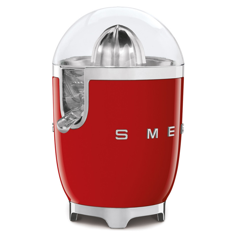 Електрическа цитрус преса Smeg CJF11RDEU, 70 W, Антикапкова система, Противоплъзгаща се основа, Червен