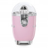 Електрическа цитрус преса Smeg CJF11PKEU, 70 W, Антикапкова система, Противоплъзгаща се основа, Розов