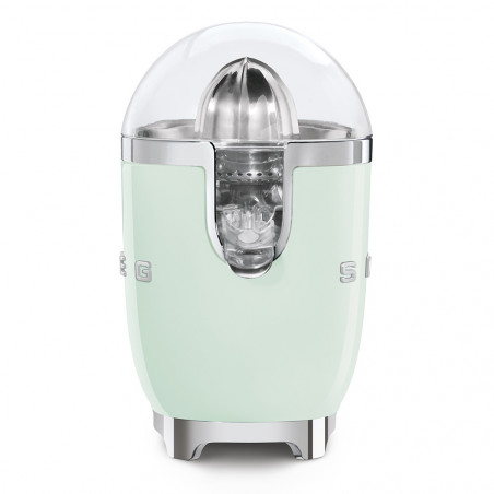 Електрическа цитрус преса Smeg CJF11PGEU, 70 W, Антикапкова система, Противоплъзгаща се основа, Пастелно зелен