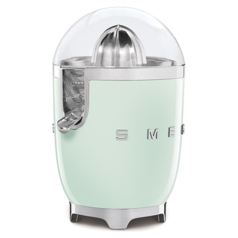 Електрическа цитрус преса Smeg CJF11PGEU, 70 W, Антикапкова система, Противоплъзгаща се основа, Пастелно зелен
