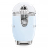 Електрическа цитрус преса Smeg CJF11PBEU, 70 W, Антикапкова система, Противоплъзгаща се основа, Пастелно син
