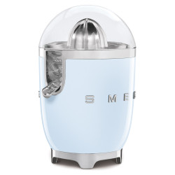 Електрическа цитрус преса Smeg CJF11PBEU, 70 W, Антикапкова система, Противоплъзгаща се основа, Пастелно син