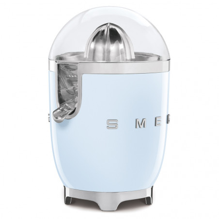 Електрическа цитрус преса Smeg CJF11PBEU, 70 W, Антикапкова система, Противоплъзгаща се основа, Пастелно син