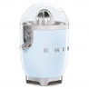 Електрическа цитрус преса Smeg CJF11PBEU, 70 W, Антикапкова система, Противоплъзгаща се основа, Пастелно син