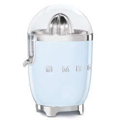 Електрическа цитрус преса Smeg CJF11PBEU, 70 W, Антикапкова система, Противоплъзгаща се основа, Пастелно син