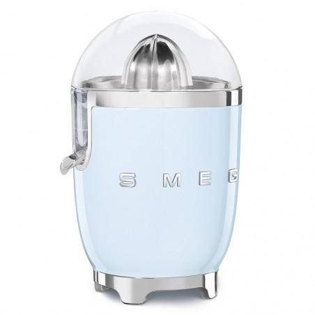 Електрическа цитрус преса Smeg CJF11PBEU, 70 W, Антикапкова система, Противоплъзгаща се основа, Пастелно син