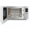 Микровълнова фурна с грил 4в1 SMEG Collezione MOC01WHMEU, 1900W, 29 л, 18 програми, Плавно затваряне, Звуков сигнал, LCD, Бял мат