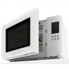Микровълнова фурна с грил 4в1 SMEG Collezione MOC01WHMEU, 1900W, 29 л, 18 програми, Плавно затваряне, Звуков сигнал, LCD, Бял мат