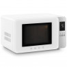 Микровълнова фурна с грил 4в1 SMEG Collezione MOC01WHMEU, 1900W, 29 л, 18 програми, Плавно затваряне, Звуков сигнал, LCD, Бял мат