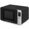 Микровълнова фурна с грил 4в1 SMEG Collezione MOC01BLMEU, 1900W, 29 л, 18 програми, Плавно затваряне, Звуков сигнал, LCD, Черен мат