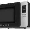 Микровълнова фурна с грил 4в1 SMEG Collezione MOC01BLMEU, 1900W, 29 л, 18 програми, Плавно затваряне, Звуков сигнал, LCD, Черен мат