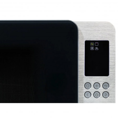 Микровълнова фурна с грил 4в1 SMEG Collezione MOC01BLMEU, 1900W, 29 л, 18 програми, Плавно затваряне, Звуков сигнал, LCD, Черен мат