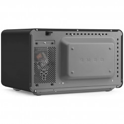 Микровълнова фурна с грил 4в1 SMEG Collezione MOC01BLMEU, 1900W, 29 л, 18 програми, Плавно затваряне, Звуков сигнал, LCD, Черен мат