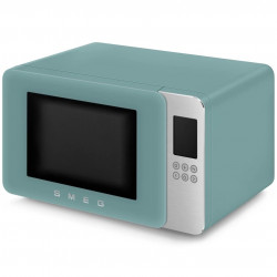 Микровълнова фурна с грил 4в1 SMEG Collezione MOC01EGMEU, 1900W, 29 л, 18 програми, Плавно затваряне, Звуков сигнал, LCD, Зелен
