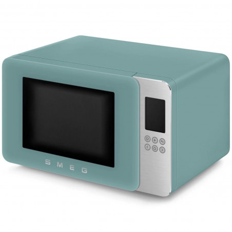 Микровълнова фурна с грил 4в1 SMEG Collezione MOC01EGMEU, 1900W, 29 л, 18 програми, Плавно затваряне, Звуков сигнал, LCD, Зелен