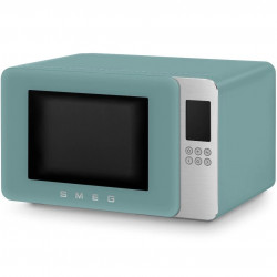 Микровълнова фурна с грил 4в1 SMEG Collezione MOC01EGMEU, 1900W, 29 л, 18 програми, Плавно затваряне, Звуков сигнал, LCD, Зелен