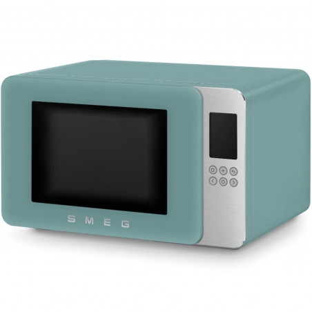 Микровълнова фурна с грил 4в1 SMEG Collezione MOC01EGMEU, 1900W, 29 л, 18 програми, Плавно затваряне, Звуков сигнал, LCD, Зелен