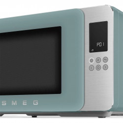 Микровълнова фурна с грил 4в1 SMEG Collezione MOC01EGMEU, 1900W, 29 л, 18 програми, Плавно затваряне, Звуков сигнал, LCD, Зелен