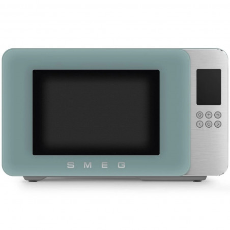 Микровълнова фурна с грил 4в1 SMEG Collezione MOC01EGMEU, 1900W, 29 л, 18 програми, Плавно затваряне, Звуков сигнал, LCD, Зелен