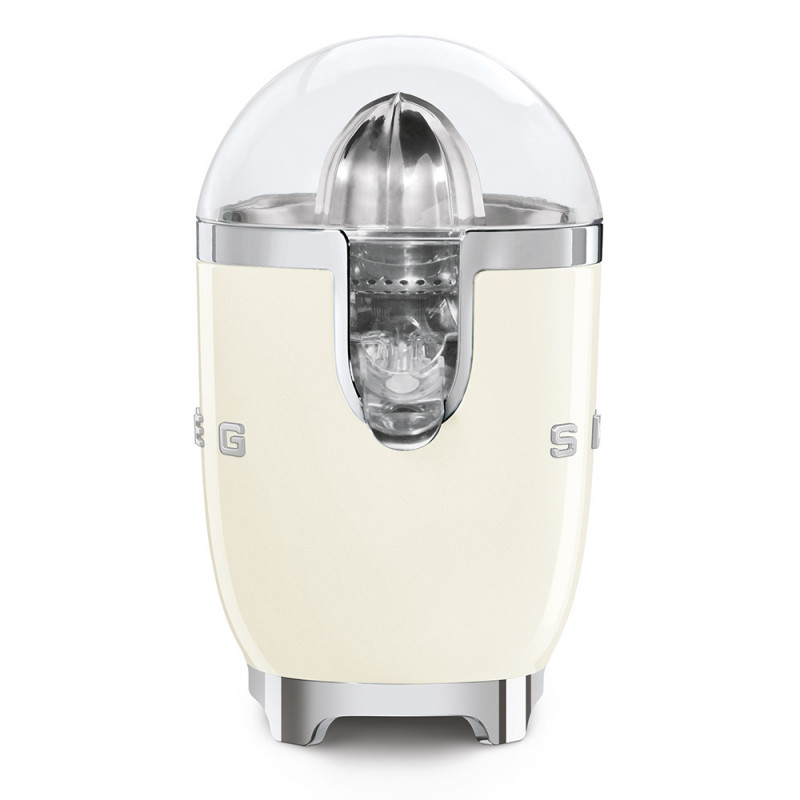 Електрическа цитрус преса Smeg CJF11CREU, 70 W, Антикапкова система, Противоплъзгаща се основа, Крема