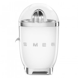 Електрическа цитрус преса Smeg CJF11WHEU, 70 W, Антикапкова система, Противоплъзгаща се основа, Бял