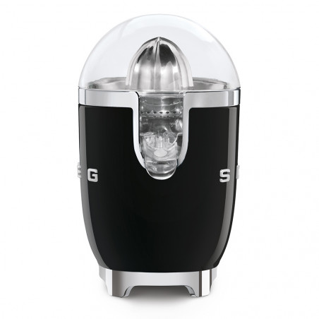 Електрическа цитрус преса Smeg CJF11BLEU, 70 W, Антикапкова система, Противоплъзгаща се основа, Черен