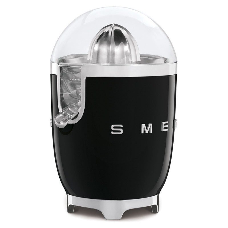 Електрическа цитрус преса Smeg CJF11BLEU, 70 W, Антикапкова система, Противоплъзгаща се основа, Черен
