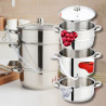 Соковарка Klausberg KB 9032, 28 см, 8 литра, 4 части, Индукция, Инокс