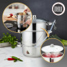 Соковарка Klausberg KB 9032, 28 см, 8 литра, 4 части, Индукция, Инокс