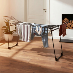 Сушилник за дрехи Kinghoff KH 2045, 30 м, До 25 кг, Сгъваем, Стомана, Черен