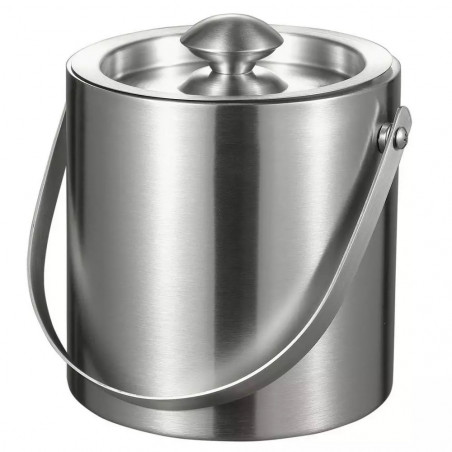 Ледарка Kinghoff KH 1243, 1.5 л, Ø15 см, Двойна стена, Дръжка за лесно носене, Инокс