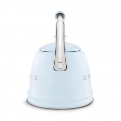 Свирещ чайник Smeg CKLW2001PB,  2.3 л, Индукция, Ненагряваща се дръжка, Стомана, Пастелно син