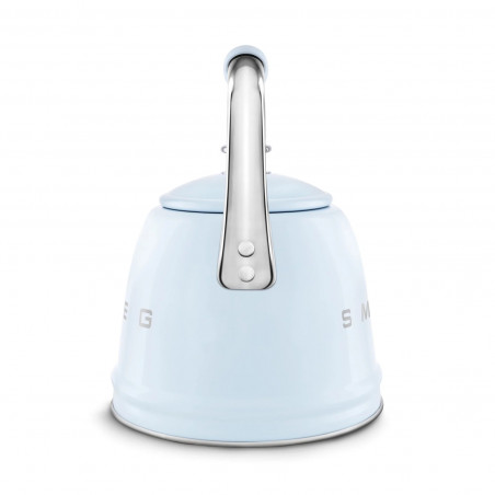 Свирещ чайник Smeg CKLW2001PB,  2.3 л, Индукция, Ненагряваща се дръжка, Стомана, Пастелно син