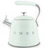 Свирещ чайник Smeg CKLW2001PG,  2.3 л, Индукция, Ненагряваща се дръжка, Стомана, Пастелно зелен