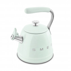 Свирещ чайник Smeg CKLW2001PG,  2.3 л, Индукция, Ненагряваща се дръжка, Стомана, Пастелно зелен