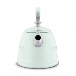 Свирещ чайник Smeg CKLW2001PG,  2.3 л, Индукция, Ненагряваща се дръжка, Стомана, Пастелно зелен